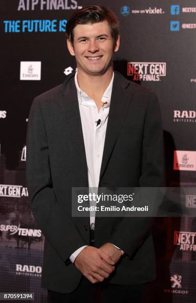 Jared Donaldson of the United States attends the NextGen ATP Finals Launch Party on November 5, 2017 in Milan, Italy.