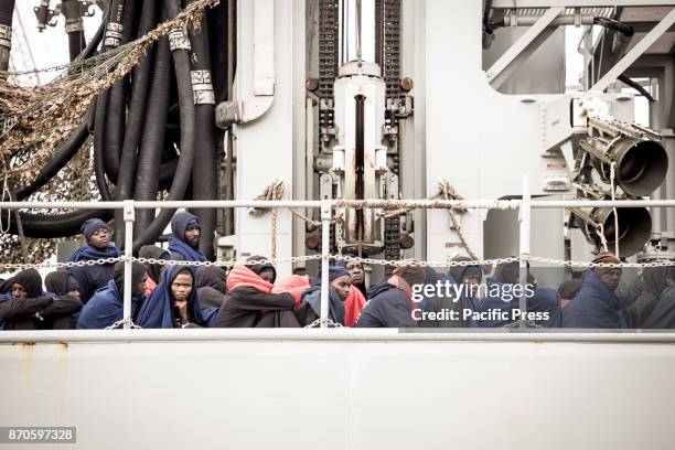 Refugees landed in Salerno, aboard the Spanish ship "Cantabria". On board 26 dead women, probably dead drowned, 9 pregnant and 15 minors. The bodies...