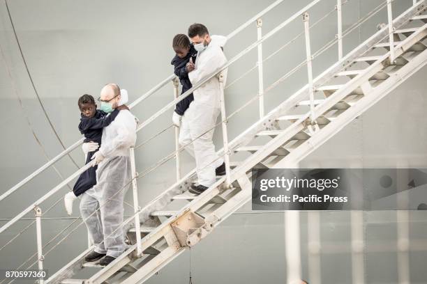 Refugees landed in Salerno, aboard the Spanish ship "Cantabria". On board 26 dead women, probably dead drowned, 9 pregnant and 15 minors. The bodies...