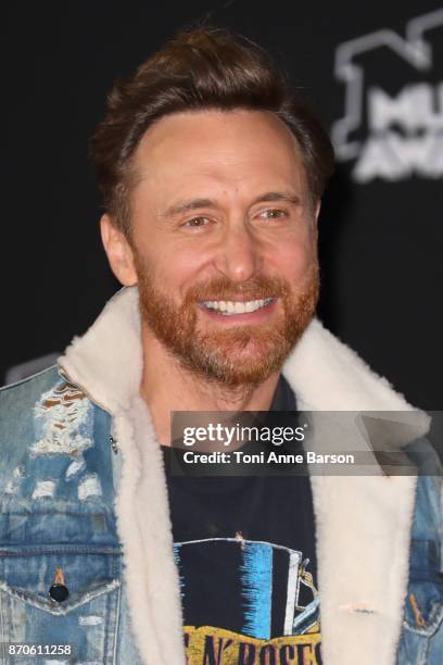 David Guetta arrives at the 19th NRJ Music Awards ceremony at the Palais des Festivals on November 4, 2017 in Cannes, France.