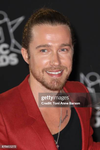 Julien Dore arrives at the 19th NRJ Music Awards ceremony at the Palais des Festivals on November 4, 2017 in Cannes, France.