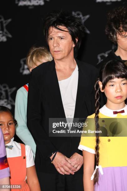 Nicolas Sirkis of Indochine Band arrives at the 19th NRJ Music Awards ceremony at the Palais des Festivals on November 4, 2017 in Cannes, France.