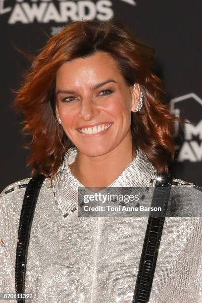 Fauve Hautot arrives at the 19th NRJ Music Awards ceremony at the Palais des Festivals on November 4, 2017 in Cannes, France.