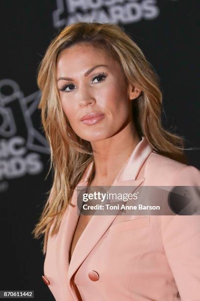 Vitaa arrives at the 19th NRJ Music Awards ceremony at the Palais des Festivals on November 4, 2017 in Cannes, France.