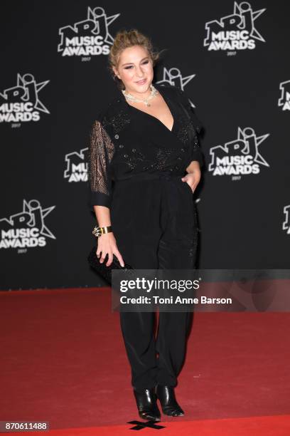 Marilou Berry arrives at the 19th NRJ Music Awards ceremony at the Palais des Festivals on November 4, 2017 in Cannes, France.