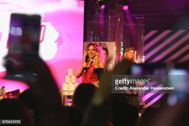Shirin David attends the GLOW - The Beauty Convention at Station on November 5, 2017 in Berlin, Germany.