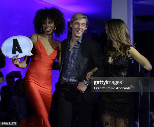 Denis Shapovalov of Canada attends the Next Gen ATP Final draw ceremony during the NextGen ATP Finals Launch Party on November 5, 2017 in Milan,...