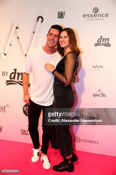 Maren Wolf attends with Tobias Wolf the GLOW - The Beauty Convention at Station on November 4, 2017 in Berlin, Germany.