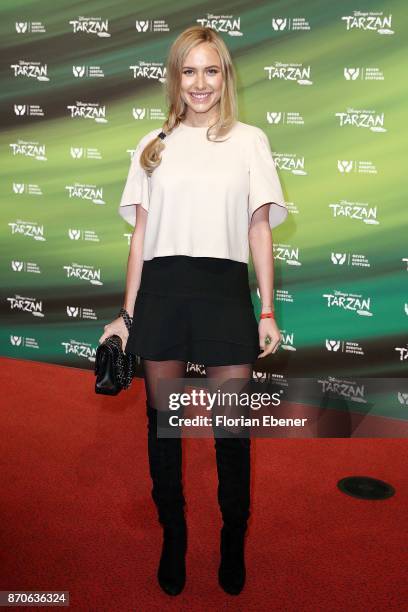 Alena Gerber attends the anniversary celebration of the musical 'Tarzan at Stage Metronom Theater on November 5, 2017 in Oberhausen, Germany.