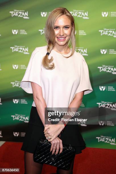 Alena Gerber attends the anniversary celebration of the musical 'Tarzan at Stage Metronom Theater on November 5, 2017 in Oberhausen, Germany.