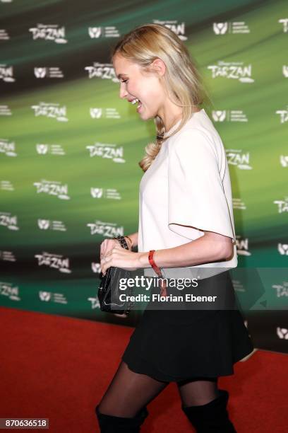 Alena Gerber attends the anniversary celebration of the musical 'Tarzan at Stage Metronom Theater on November 5, 2017 in Oberhausen, Germany.