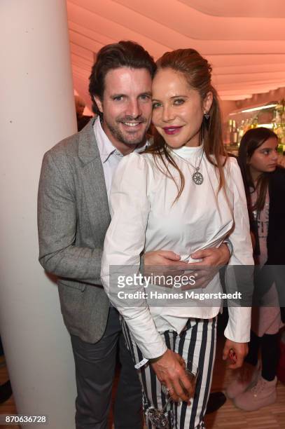 Doreen Dietel and her partner Tobias Guttenberg during the world premiere of the horse show 'EQUILA' at Apassionata Showpalast Muenchen on November...