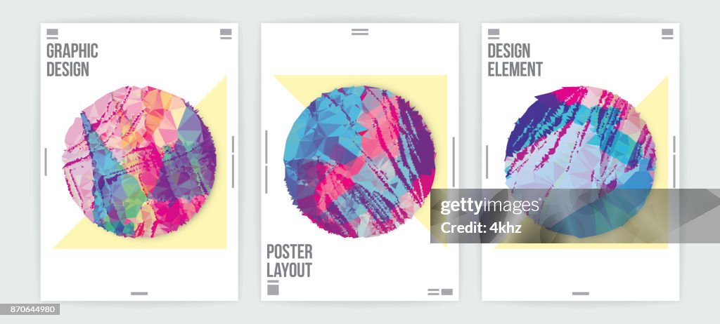 Abstract Graphic Design Poster Layout Template High-Res Vector Graphic ...