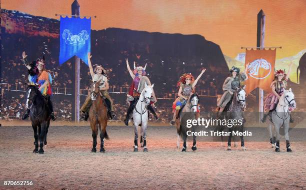 General view during the world premiere of the horse show 'EQUILA' at Apassionata Showpalast Muenchen on November 5, 2017 in Munich, Germany.