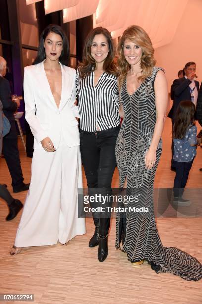 Rebecca Mir, Karen Webb and Mareile Hoeppner during the world premiere of the horse show 'EQUILA' at Apassionata Showpalast Muenchen on November 5,...