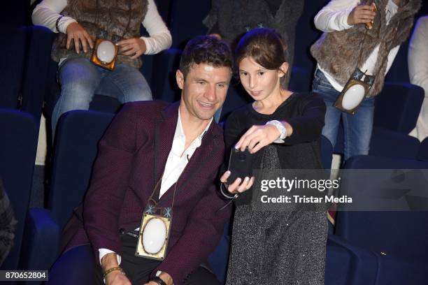 Thomas Mueller during the world premiere of the horse show 'EQUILA' at Apassionata Showpalast Muenchen on November 5, 2017 in Munich, Germany.