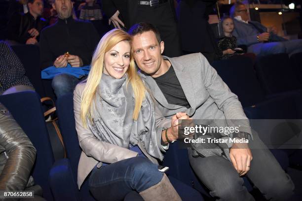 Andrea Kaiser and her husband Sebastien Ogier during the world premiere of the horse show 'EQUILA' at Apassionata Showpalast Muenchen on November 5,...