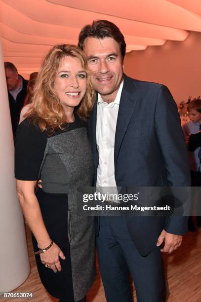 Cosima von Borsody and her husband Bernhard Hock during the world premiere of the horse show 'EQUILA' at Apassionata Showpalast Muenchen on November...