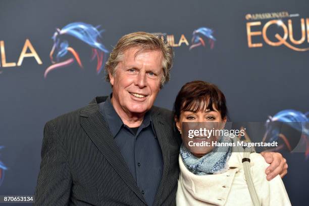 Sigmar Solbach and his wife Claudia Solbach during the world premiere of the horse show 'EQUILA' at Apassionata Showpalast Muenchen on November 5,...