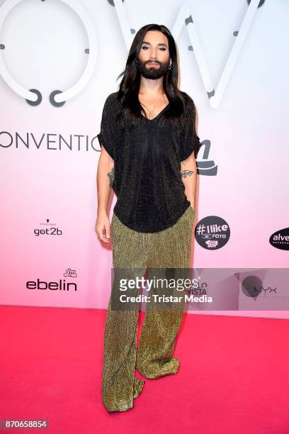 Conchita Wurst attends the GLOW - The Beauty Convention at Station on November 4, 2017 in Berlin, Germany.