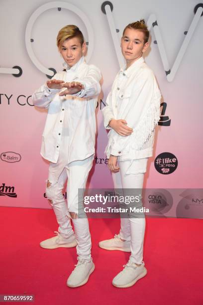 Marcus & Martinus attend the GLOW - The Beauty Convention at Station on November 4, 2017 in Berlin, Germany.