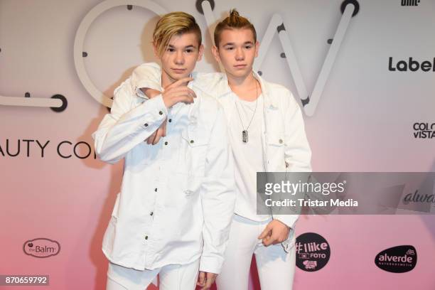 Marcus & Martinus attend the GLOW - The Beauty Convention at Station on November 4, 2017 in Berlin, Germany.