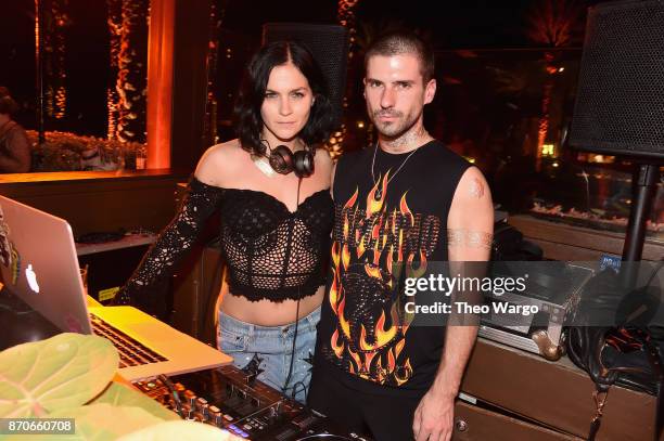 DJs Leigh Lezark and Geordon Nicol of The Misshapes perform at the weekend opening of The NEW ultra-luxury Cove Resort at Atlantis Paradise Island on...