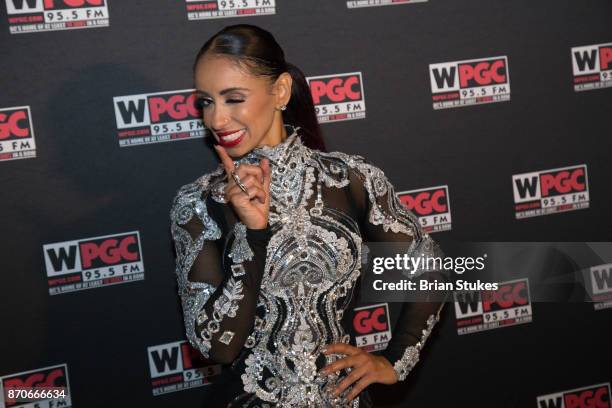 Singer Mya attends WPGC's 18th Annual For Sisters Only at Walter E. Washington Convention Center on November 4, 2017 in Washington, DC.