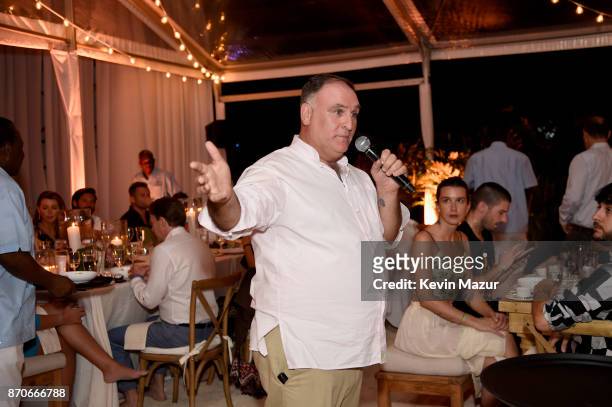 Chef Jose Andres attends the weekend opening of The NEW ultra-luxury Cove Resort at Atlantis Paradise Island on November 4, 2017 in The Bahamas.