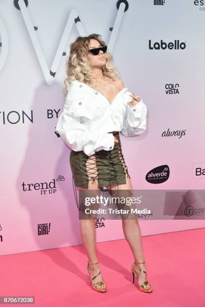 November 05: Shirin David attends the GLOW - The Beauty Convention at Station on November 5, 2017 in Berlin, Germany.