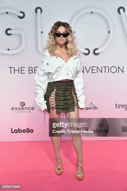 November 05: Shirin David attends the GLOW - The Beauty Convention at Station on November 5, 2017 in Berlin, Germany.