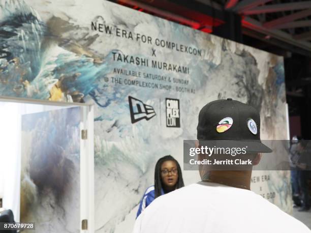 Guests attend New Era Cap 2017 Complex Con Ambassador Collab lounge with A$AP Ferg, Mike Will Made-IT, Jerry Lorenzo, Takashi Murakami, and Ghostface...