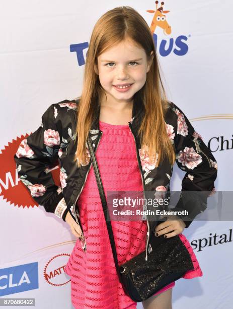 Ella Rose Kaylor attends the 18th Annual Mattel Party on the Pier at Pacific Park, on Santa Monica Pier on November 5, 2017 in Santa Monica,...