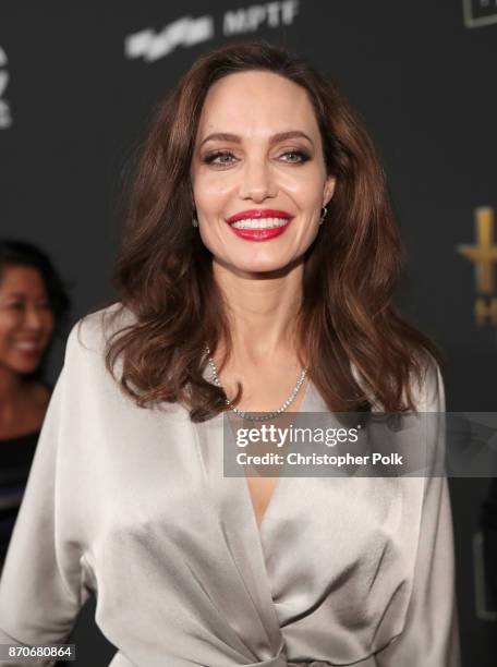 Honoree Angelina Jolie attends the 21st Annual Hollywood Film Awards at The Beverly Hilton Hotel on November 5, 2017 in Beverly Hills, California.