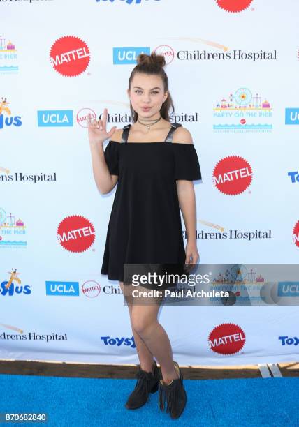 Actress Caitlin Carmichael attends the 18th annual Mattel Party On The Pier at Pacific Parkâ Santa Monica Pier on November 5, 2017 in Santa Monica,...