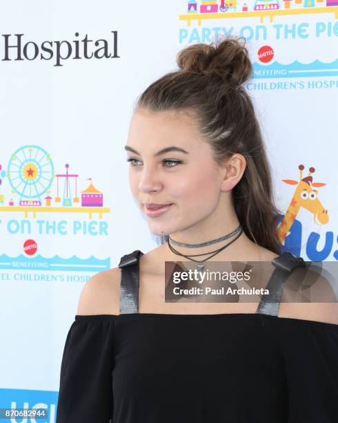 Actress Caitlin Carmichael attends the 18th annual Mattel Party On The Pier at Pacific Parkâ Santa Monica Pier on November 5, 2017 in Santa Monica,...