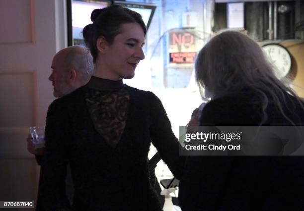 Jesse Paris Smith and Patti Smith are seen backstage during Pathway To Paris Concert For Climate Action at Carnegie Hall on November 5, 2017 in New...