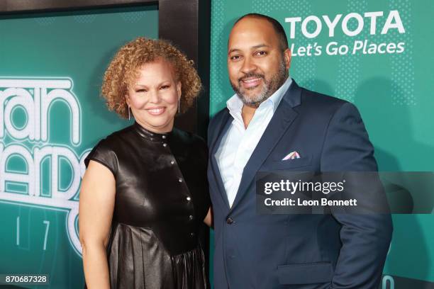 Chairman and CEO Debra Lee and Michael Armstrong attend the 2017 Soul Train Awards, presented by BET, at the Orleans Arena on November 5, 2017 in Las...
