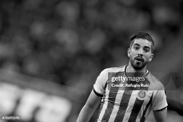 Rodolfo Pizarro of Chivas looks on during the 16th round match between Chivas and Atlas as part of the Torneo Apertura 2017 Liga MX at Chivas Stadium...