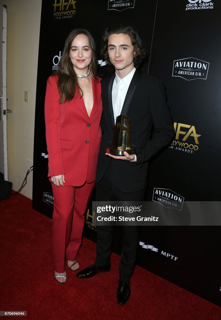 21st Annual Hollywood Film Awards - Press Room