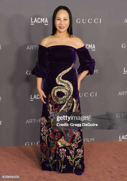 Eva Chow arrives at the 2017 LACMA Art + Film Gala honoring Mark Bradford and George Lucas at LACMA on November 4, 2017 in Los Angeles, California.