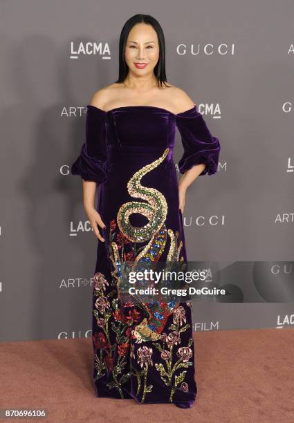 Eva Chow arrives at the 2017 LACMA Art + Film Gala honoring Mark Bradford and George Lucas at LACMA on November 4, 2017 in Los Angeles, California.