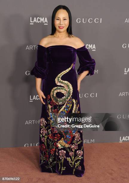 Eva Chow arrives at the 2017 LACMA Art + Film Gala honoring Mark Bradford and George Lucas at LACMA on November 4, 2017 in Los Angeles, California.