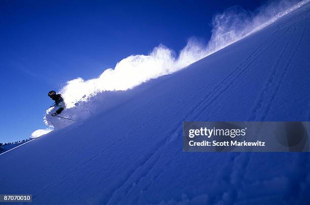 man skiing in colorado. - aspen colorado stock pictures, royalty-free photos & images