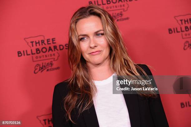 Actress Alicia Silverstone attends the premiere of "Three Billboards Outside Ebbing, Missouri" at NeueHouse Hollywood on November 3, 2017 in Los...