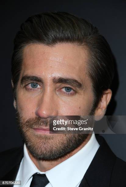 Honoree Jake Gyllenhaal, recipient of the Hollywood Actor Award for 'Stronger,' poses in the press room during the 21st Annual Hollywood Film Awards...
