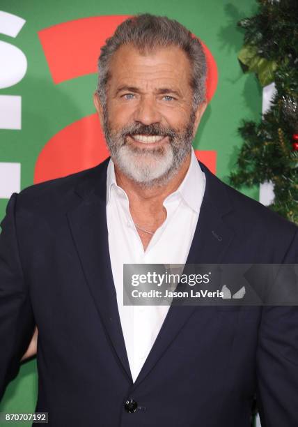 Actor Mel Gibson attends the premiere of "Daddy's Home 2" at Regency Village Theatre on November 5, 2017 in Westwood, California.