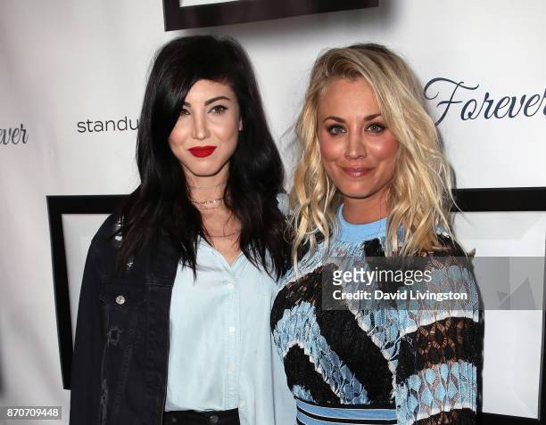 Actresses/sisters Briana Cuoco and Kaley Cuoco attend the 7th annual Stand Up For Pits at Avalon on November 5, 2017 in Hollywood, California.