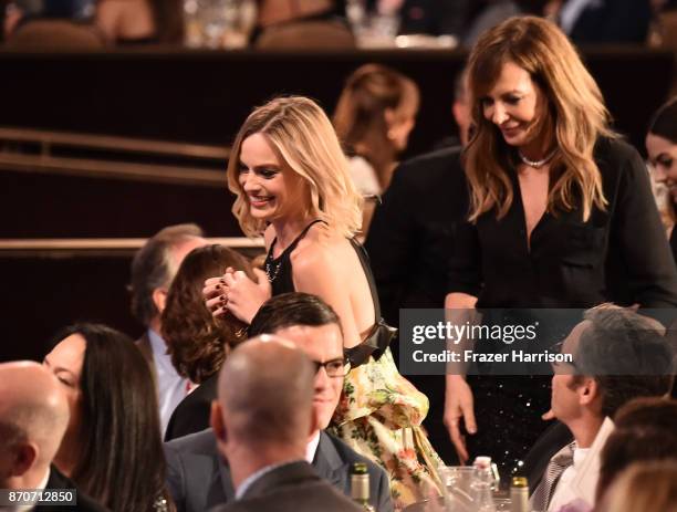 Margot Robbie and Allison Janney attend the 21st Annual Hollywood Film Awards at The Beverly Hilton Hotel on November 5, 2017 in Beverly Hills,...