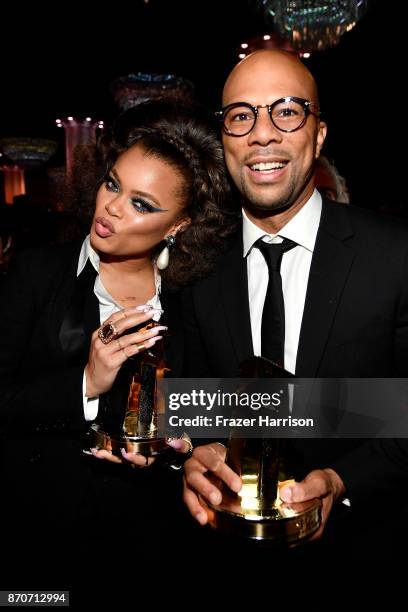 Andra Day and Common attend the 21st Annual Hollywood Film Awards at The Beverly Hilton Hotel on November 5, 2017 in Beverly Hills, California.